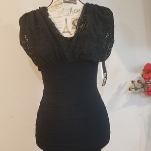 Womans little black dress